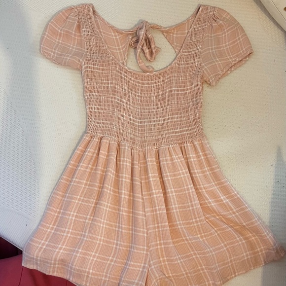Forever 21 Pants - Forever 21 Pink Plaid Romper